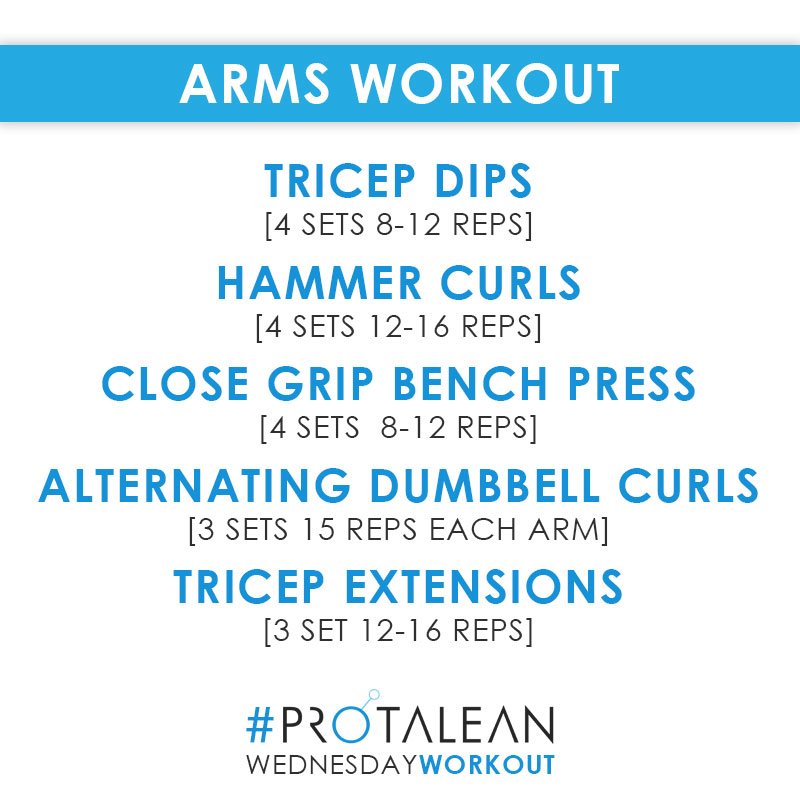 protalean's tweet image. Today's Workout is ARMS!
Like/Retweet if you are going try this workout!
#Protalean #WorkoutWednesday