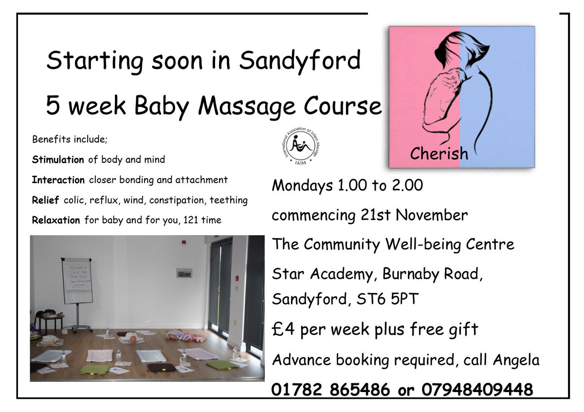 New baby massage course starting soon at the wonderful <a href="/Starsandyford/">Star Academy</a> #baby #massage #baby #parents #mum #dad