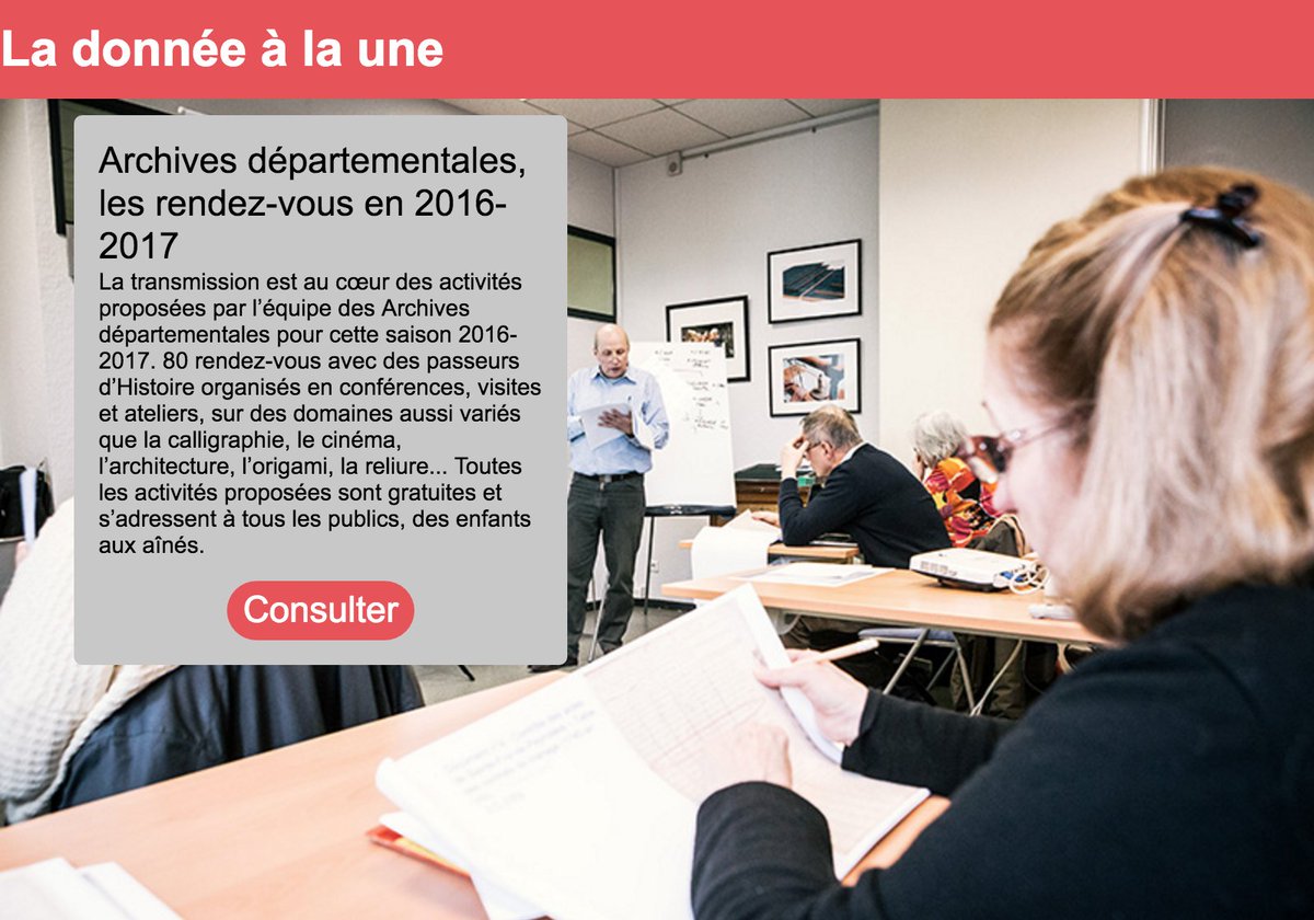 ODSData's tweet photo. RT HauteGaronne: Les ateliers des #ArchivesDépartementales sont en "donnée à la une" sur notre #OpenData. … https://t.co/GCEy8kBOMt