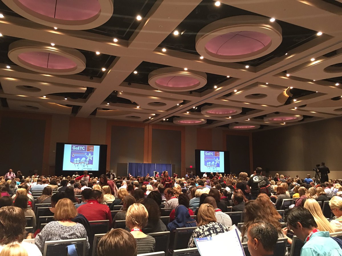 CCPSDatabaseGee's tweet image. There is quite a crowd here at GaETC! #GaETC16