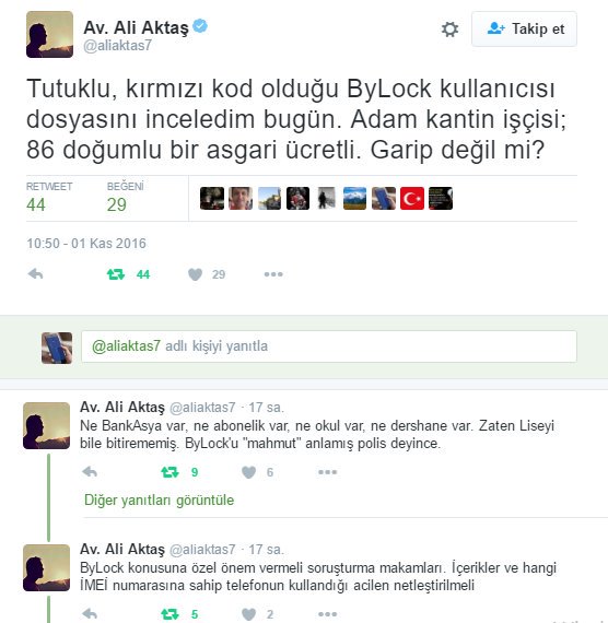 #BylockMağdurları'na her gün bir yenisi daha ekleniyor. 

Kantin işçisi, #Bylock ismini ilk kez polis sorgusunda duydu <a href="/SKorurFincanci/">Sebnem KorurFincanci</a>