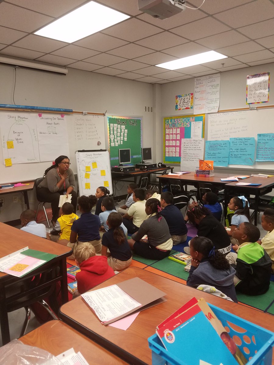 NoLeaderLikeMe's tweet photo. Listening to a marvelous Read Aloud  during Morning Observations with the  @AWJonesEagles #tcrwp https://t.co/XG3MBIqJZR