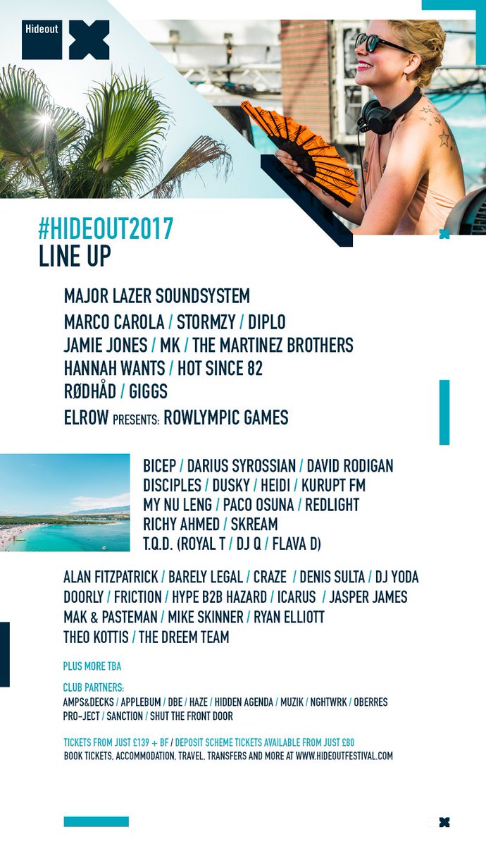 STFDuk's tweet image. Hyped! We are heading to #HIDEOUT2017 next summer. Priority tickets and lineup out now...