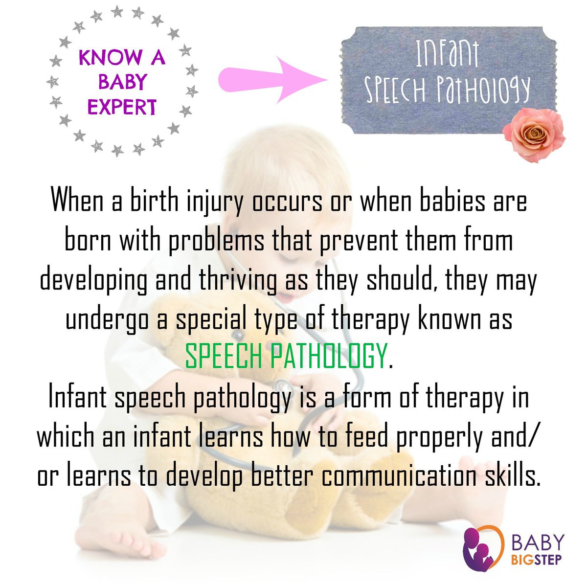 BabyBigStep's tweet photo. Meet Infant Speech Pathology and how can it help your child. #meetanexpert #speechpathology #infant #newborn #pediatrician #babybigstep #mom https://t.co/QWSeDoL90M