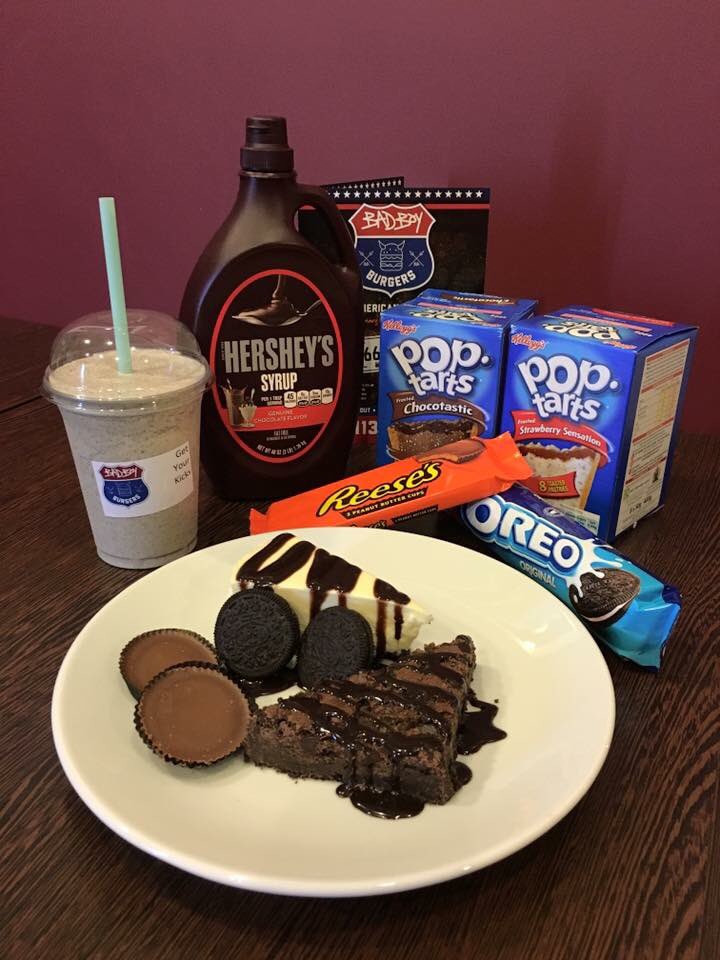 Available at #BadBoyBurgers from 4:30pm 📞 0113 318 5265 to #GetYourKicks #PopTarts #Oreos #Shakes #Brownie #Cheesecake #Reeces #Hersheys 😻