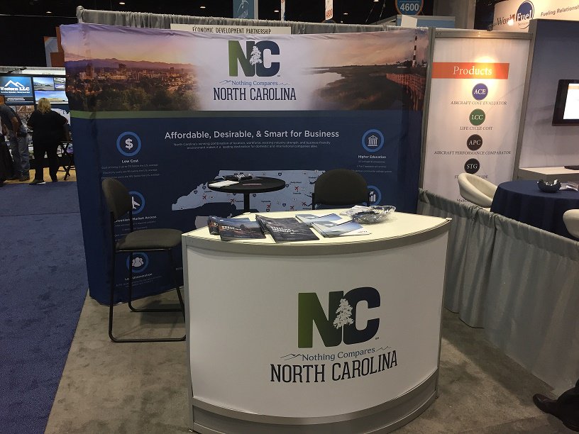 EDPNC's tweet photo. Visit #NBAA2016 booth 4221. Discover why #NorthCarolina has nation's 2nd fastest-growing aerospace products/parts manufacturing sector @NBAA https://t.co/hOvxgrrgeU