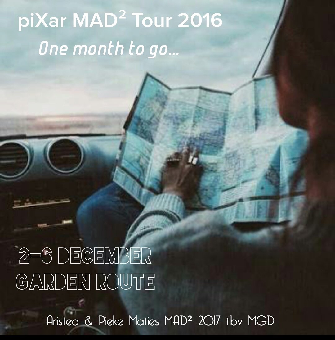 One month to go until the piXar MAD² Tour kicks off !!!!!