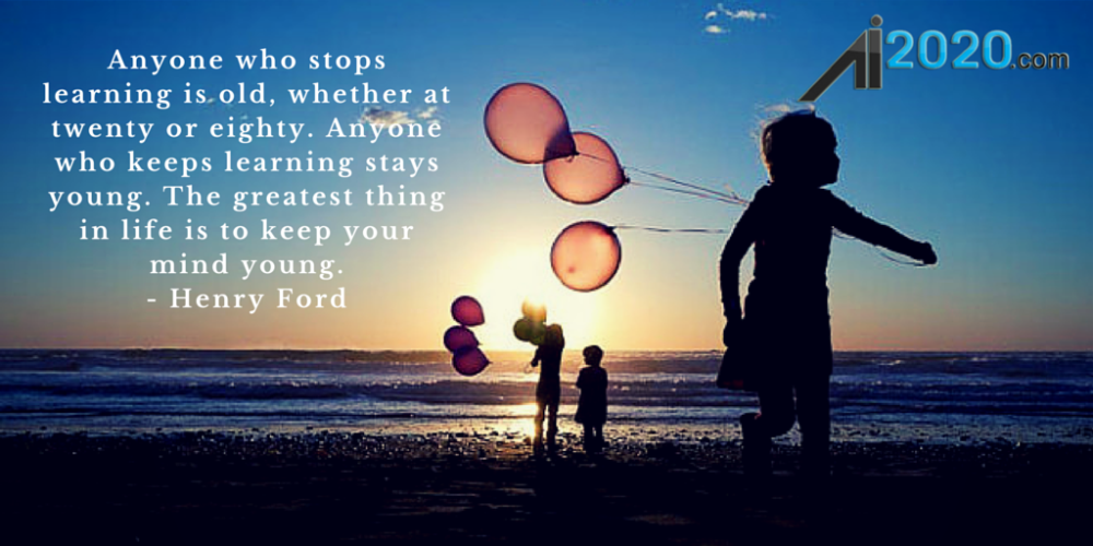 rwcea's tweet image. Anyone who stops learning is old, whether at twenty or eighty... - Henry Ford