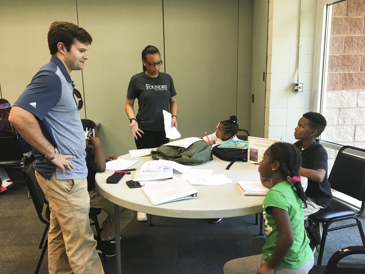 For #CharlotteServeMonth, our team visited <a href="/bgcclt/">BGC Charlotte</a>, where we helped with homework, played games &amp; sports, &amp; participated in arts and crafts!