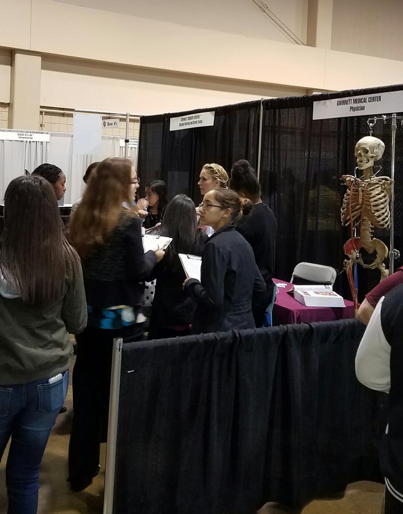 GCPSeCLASS's tweet image. GCPS 8th Grade Career Expo another great success! @GCPSCTE