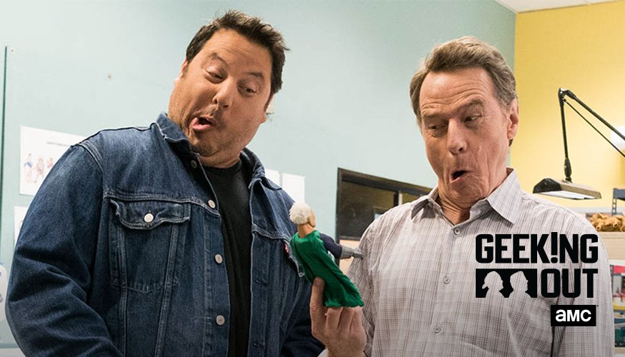 Watch <a href="/greggrunberg/">Greg Grunberg</a> and @bryancranston square off in a puppet battle on #GeekingOut: bit.ly/2d2Tswh