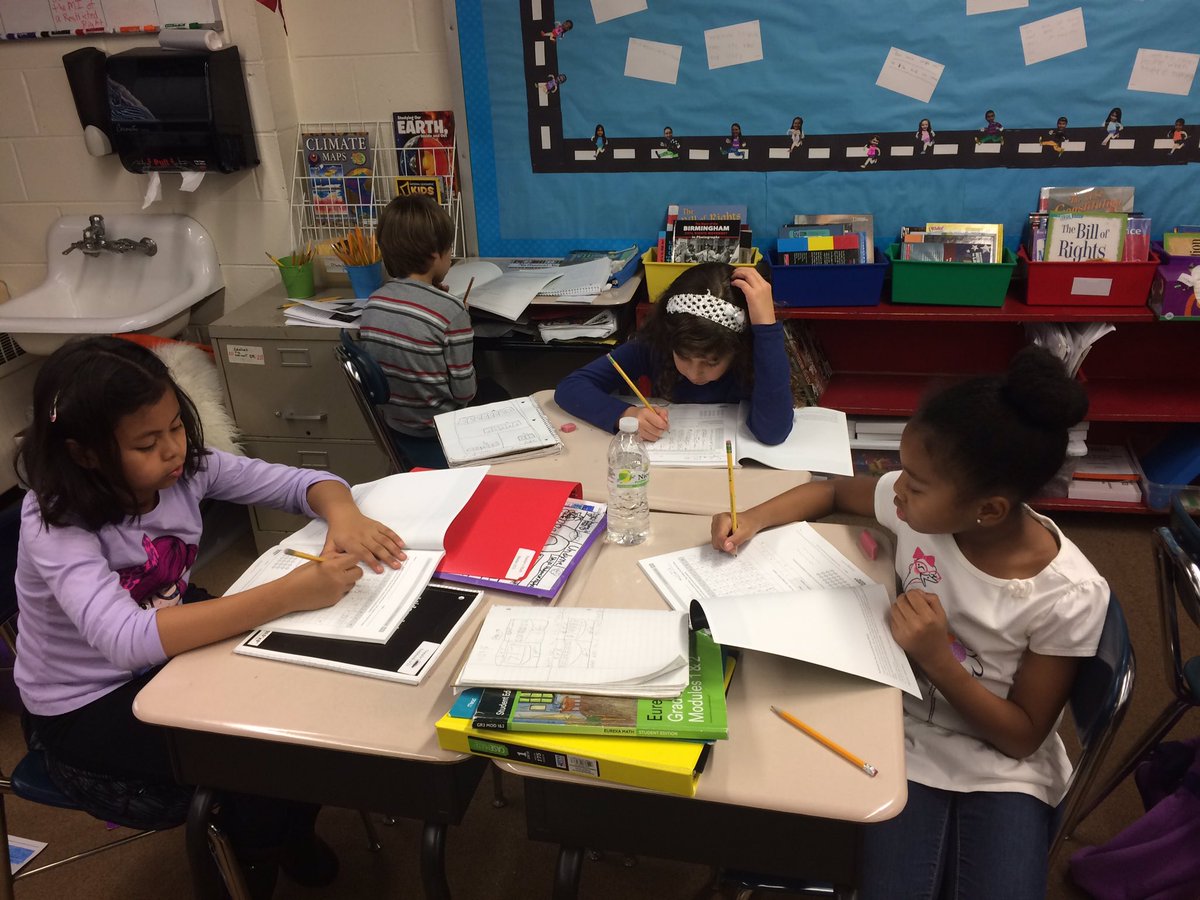 teachmrsley's tweet image. Third grade math is back to working on multiplication and division!