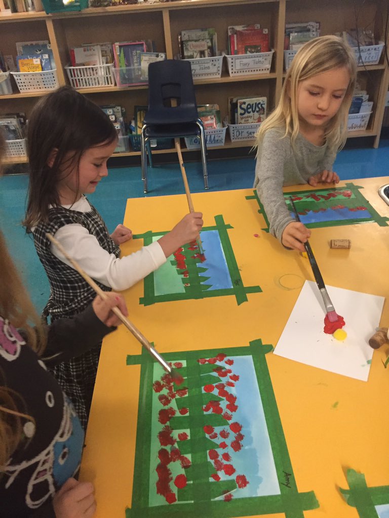 MsE_Perez's tweet image. Mixed media poppy art #WeRemember #MultiAgeLearning @WestVanSchools