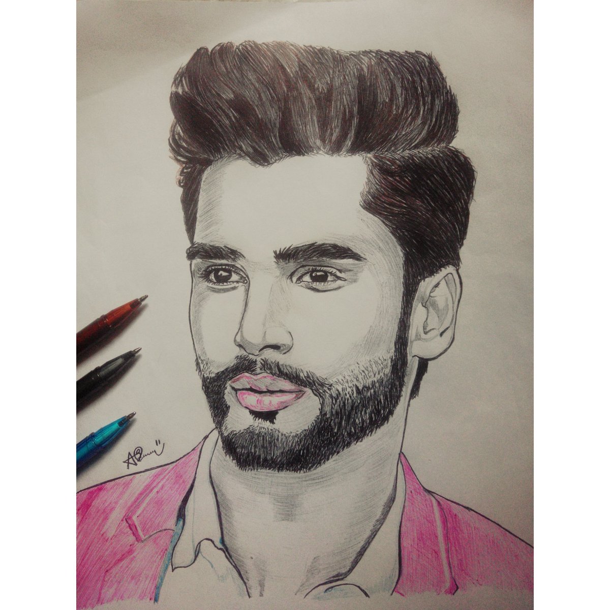 Akh1L__S's tweet photo. @irohit67  a sketch for you.. you are a true inspiration🤗 https://t.co/sbnrlfh4ho