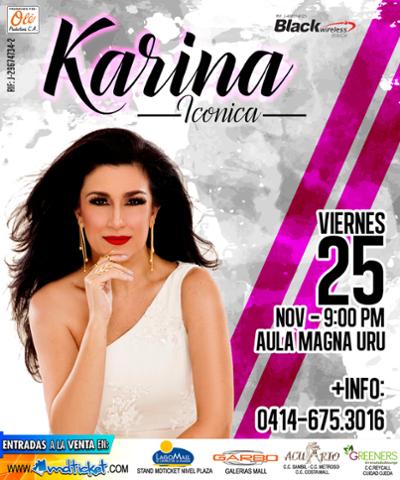 mdticket's tweet photo. ¡Tour 2016! @KarinaLaVoz deleitará con sus éxitos al público zuliano >> #25Nov9pm @aulamagnauru https://t.co/1FOR28AOZz