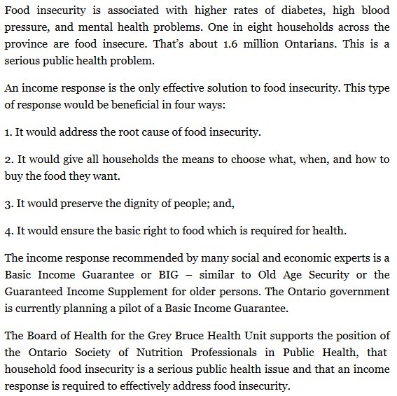 scottsantens's tweet photo. A #basicincome would ensure the basic right to food, which is required for health, and in a way that expands choice. https://t.co/2z0O2qmnK2 https://t.co/6yeJrIT5qc