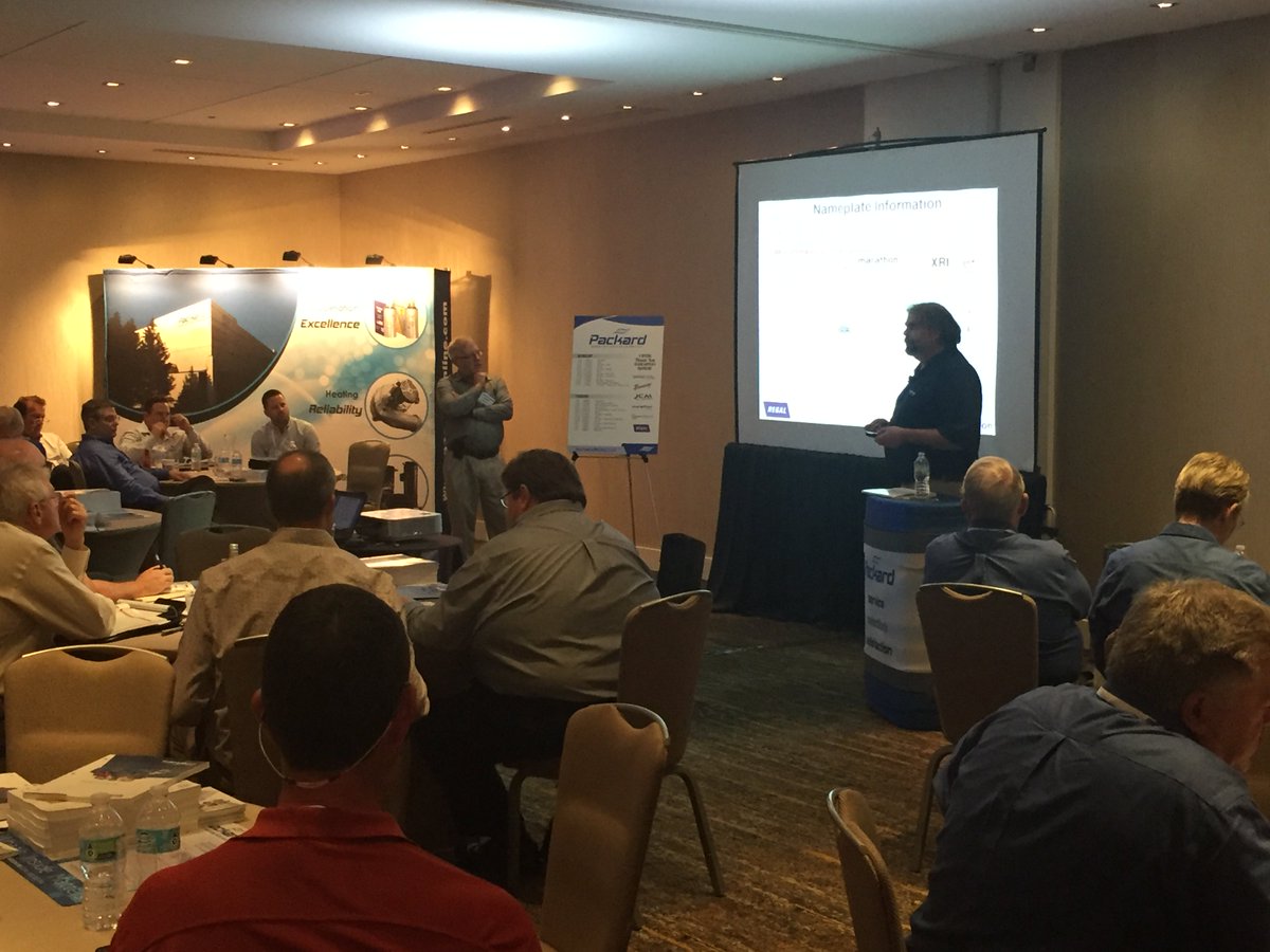 packardonline's tweet image. Preston Davis-Robinson (l) and Chris Voll (r), Marathon Motors, present at our 2016 National Sales Meeting @HyattATLMidtown @RegalBeloitCorp