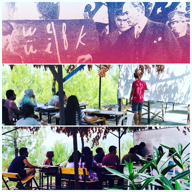 asek80's tweet photo. Atamızın izinde milletimizin geleceği için. Yaz aylarında da çalışıyoruz. #azizsancareğitimköyü #eğitim ve #doğa #FetihVaktidir https://t.co/dV30pOky4j