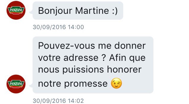 bisesmartine's tweet photo. merci @Panzani cela excite + amuse ma personne,mais ce cadeau n enlevera pas ma phobie du spaghetti dont vs etes responsable  bises.martine https://t.co/DitK0yrQqX