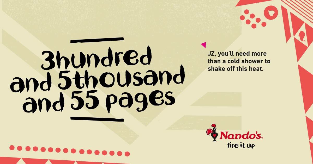 Abramjee's tweet photo. Yet another clever @NandosSA advert... #StateCapture https://t.co/fO63BGPfeG