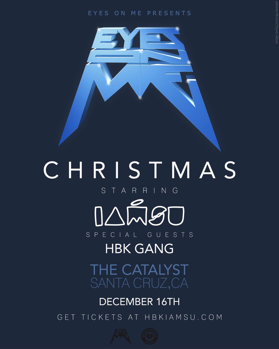 IAMSU's tweet photo. EYES ON ME CHRISTMAS starring @IAMSU Tickets available now on https://t.co/8wyzI9fzx3 https://t.co/zWr2YKrswY