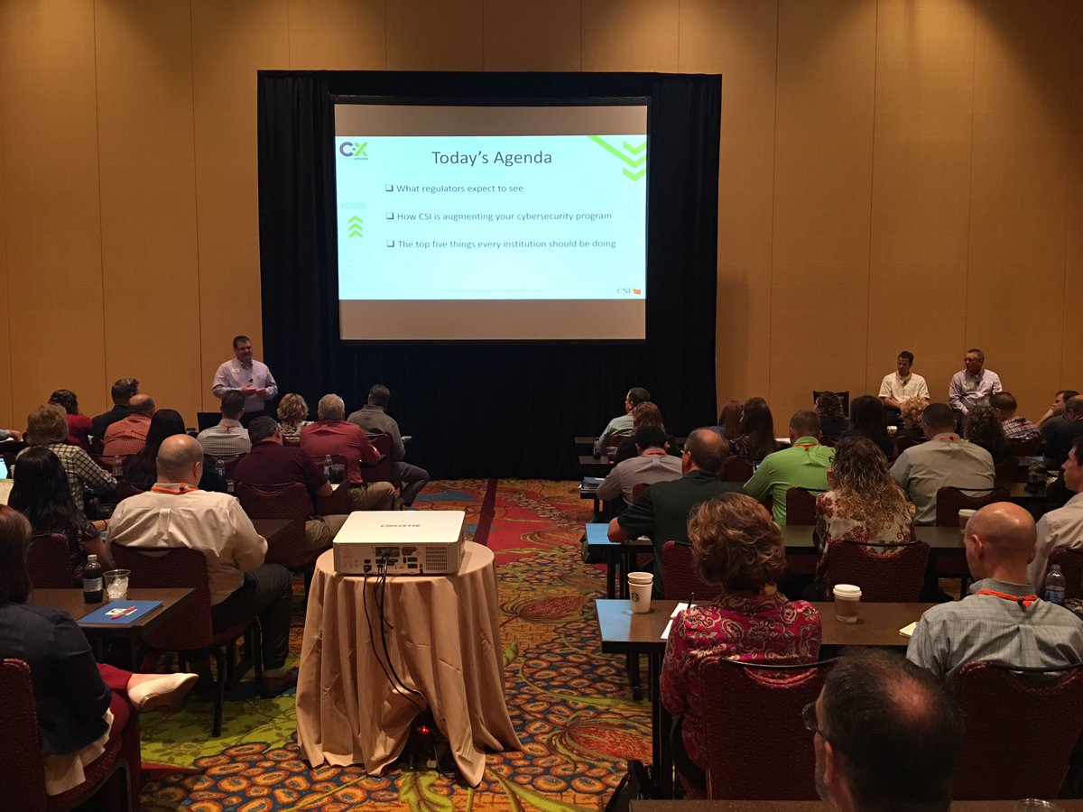 mattdurbin's tweet photo. @SteveSanders7 of @CSIsolutions presenting on Cybersecurity challenges at #CX2016 #CSIConf https://t.co/4rjuzrm0AB