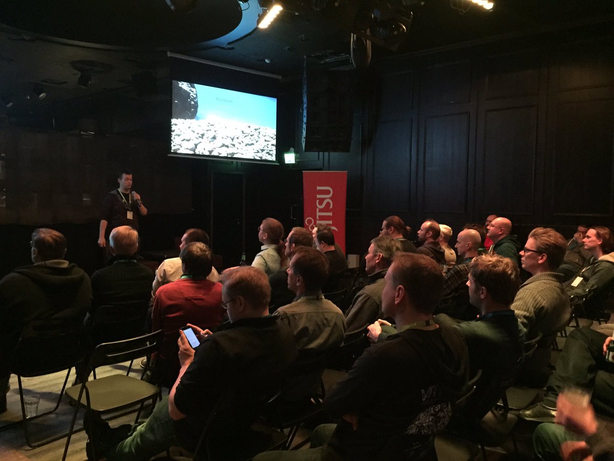 CybercomFinland's tweet image. Demo time! Jyry Suvilehto from #CSC #OpenStackFin #Pebbles