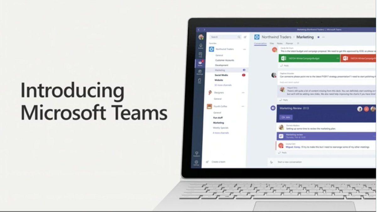 bniaulin's tweet photo. Can't wait to try out #MicrosoftTeams see if we can replace Slack for our teams - #Office365 https://t.co/KvftCHbBqn