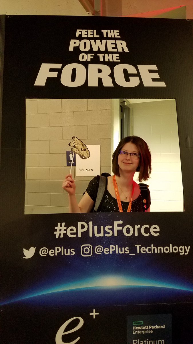 gwynach's tweet image. Feeling the force at the @ePlus #spiceworld2016 booth! #ePlusForce