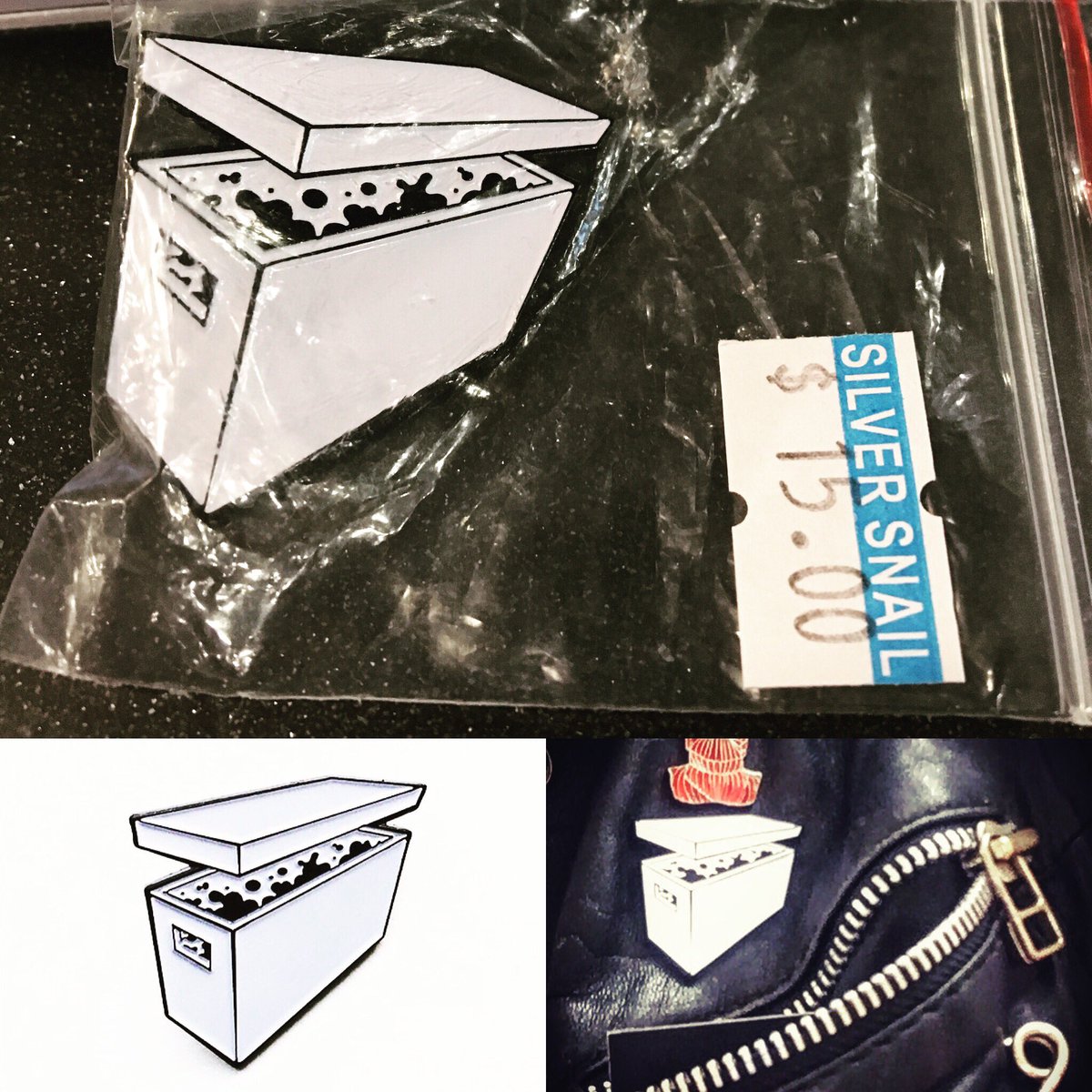 KatieSawatsky's tweet photo. @silversnailto now has our #Kracklin' #Kirby #Longbox pin! Get em while you drop by for #ncbd! https://t.co/s7k3lJVtRN