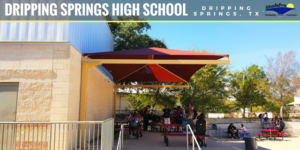 ShadeProLLC's tweet image. The courtyard @DSISD has some new #shade cover for their students.

#shadesolutions #shadedesign #schoolshade #architecturalshade