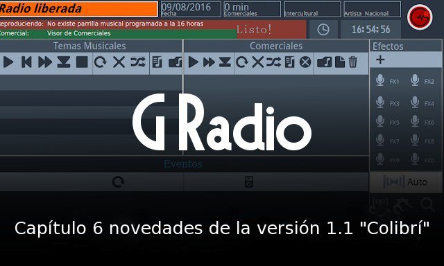 radioliberada's tweet photo. G Radio capítulo 6 Novedades de la versión 1.1 Colibrí https://t.co/fgHexCk2to https://t.co/qbhUoxDEaq