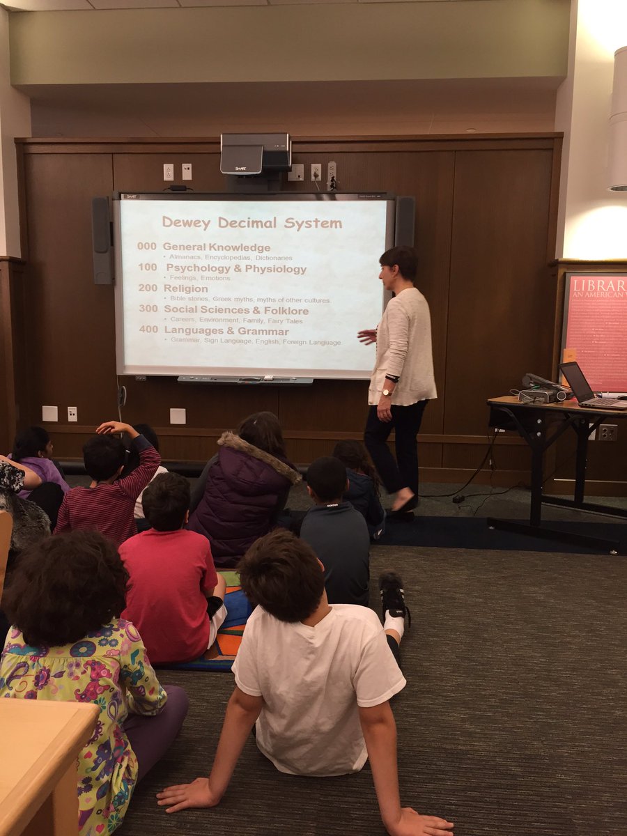 Learning about the Dewey Decimal System!