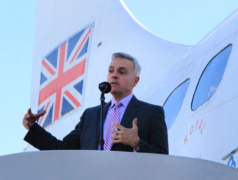 MikeOpera's tweet photo. Thrilled to help welcome @British_Airways to Oakland. @IFlyOAKland @PortofOakland #Colbruno @AirlineNewsLive @AviationNews @CityofOakland https://t.co/K8Uf56tb1n