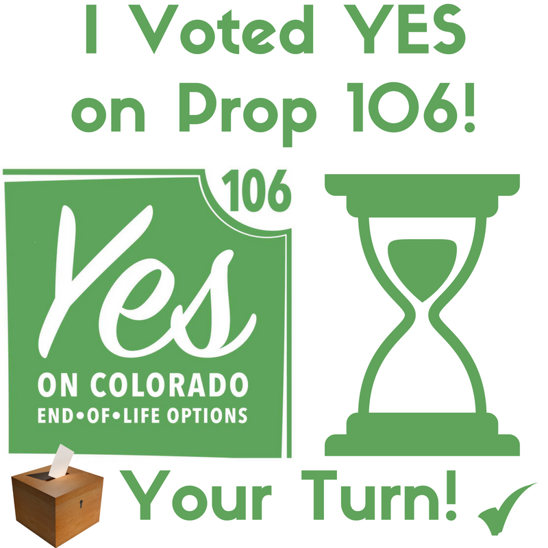 Options4CO's tweet photo. Retweet if you voted YES on #Prop106! Vote: https://t.co/29bPmbGEMb #Proposition106 #copolitics #coballot https://t.co/XKlfes5yT4
