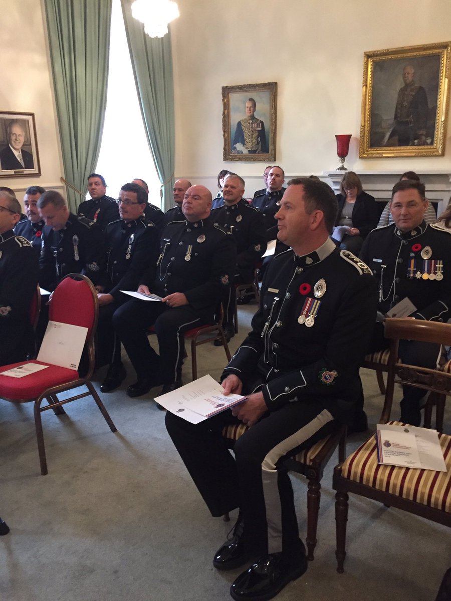 At Government House for the 2016 <a href="/RNC_PoliceNL/">Royal Newfoundland Constabulary</a> police exemplary service awards ceremony #cbcnl