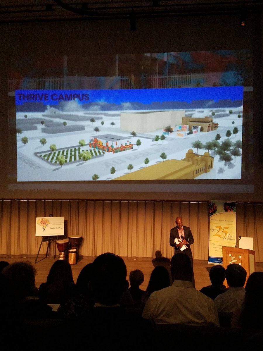 Ten_North_Group's tweet photo. CEO Dr. Logan reveals #THRIVECampus plans for #art #education #innovation #wellness #creativity #tech in #Opalocka. #synergysymposium https://t.co/v3ORXAk1Dt