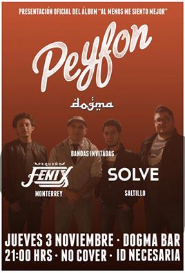SOCIA_APP's tweet photo. @PeyfonBand presenta su nuevo álbum "Al menos me siento mejor" totalmente en vivo desde @dogma_bar 
@Pequeno_Fenix 
#SolveRock
NO COVER https://t.co/isr4WWOpkR