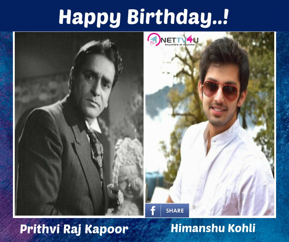 Many More Happy Returns Of The Day..!  Prithviraj Kapoor and Himanshu Kohli
Leave Your Wishes Here..!
#PrithvirajKapoor #HimanshuKohli