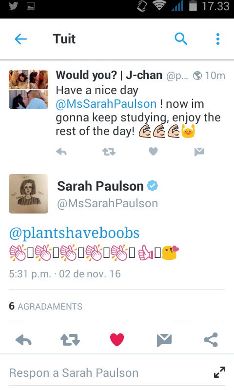 plantshaveboobs's tweet photo. Never gonna forget I swear
😭😭💜 Fav actress tweeted me
Have a good day everybody 😭😱💜
#OhMyGoodness #wasntexpecting https://t.co/LfFfYsE5B0