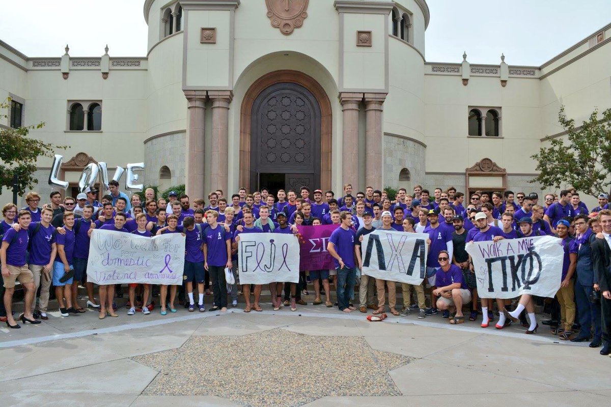 Thx Clare Flynn &amp; <a href="/USDAXO/">USD Alpha Chi Omega</a> for putting on their own Walk a Mile in Her Shoes last wk. Great turnout! #DVAM2016