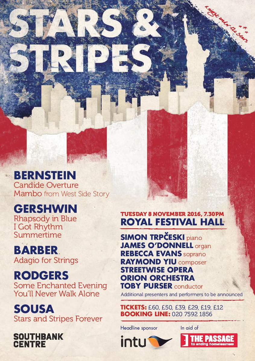 We're looking forward to performing in <a href="/PassageCharity/">The Passage Charity</a> 's Night Under the Stars next week at <a href="/southbankcentre/">Southbank Centre</a> anightunderthestars.co.uk