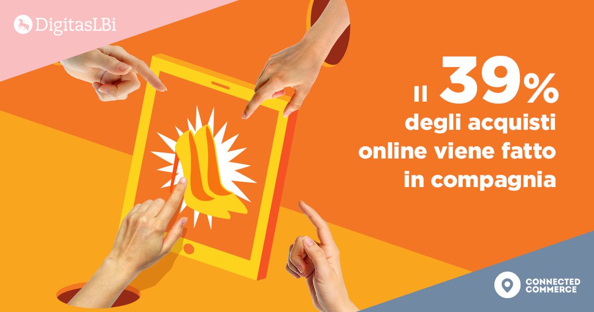 DigitasLBi_IT's tweet photo. È bello fare le cose in compagnia. Ma online come ci comportiamo? Leggi i dati della ricerca qui https://t.co/CK3XznOeYr #connectedcommerce https://t.co/UqsrFDXDwj