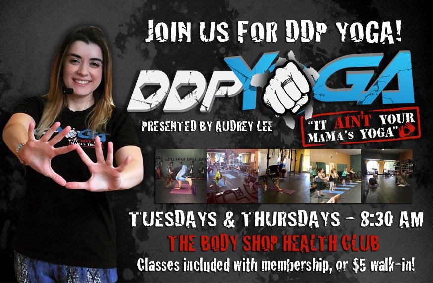 ALIVEFit's tweet photo. Have a membership at the Body Shop Health club in #Lemoore? You have full access to @DDPYoga classes with Audrey Lee!!! #LetsGoAlive https://t.co/HGDxE8HKIU
