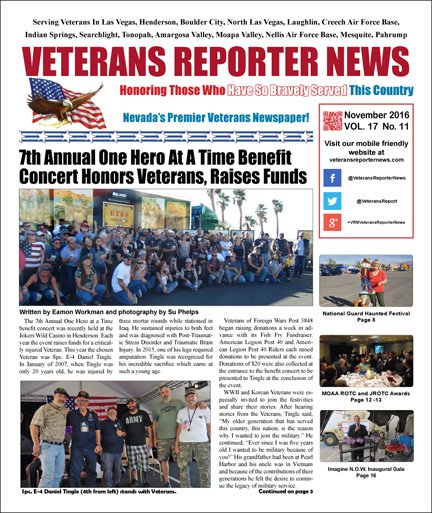 VeteransReport's tweet image. The November 2016 is out - en.calameo.com/read/004785914…