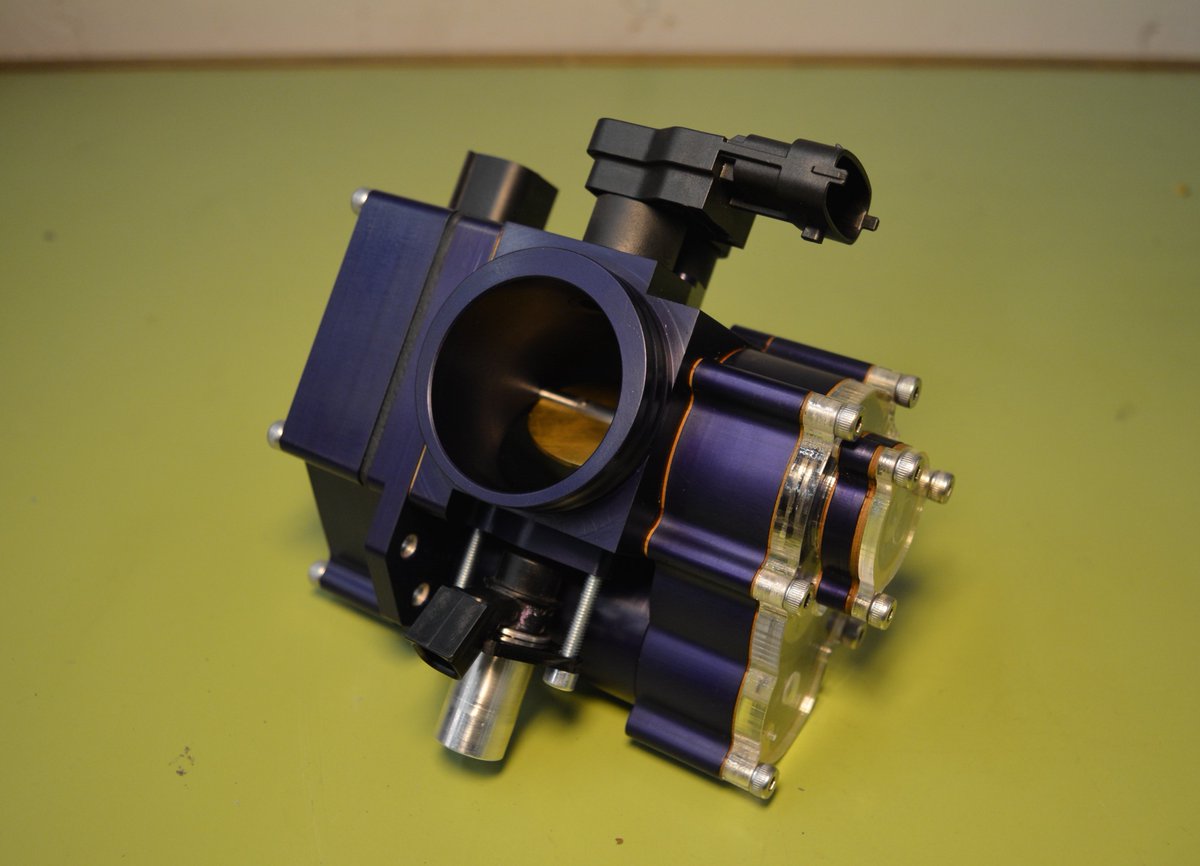 It's back and prettier than ever - meet our newly anodized electronic throttle body! #thingofbeauty #purpleisthenewblack #uvichybrid