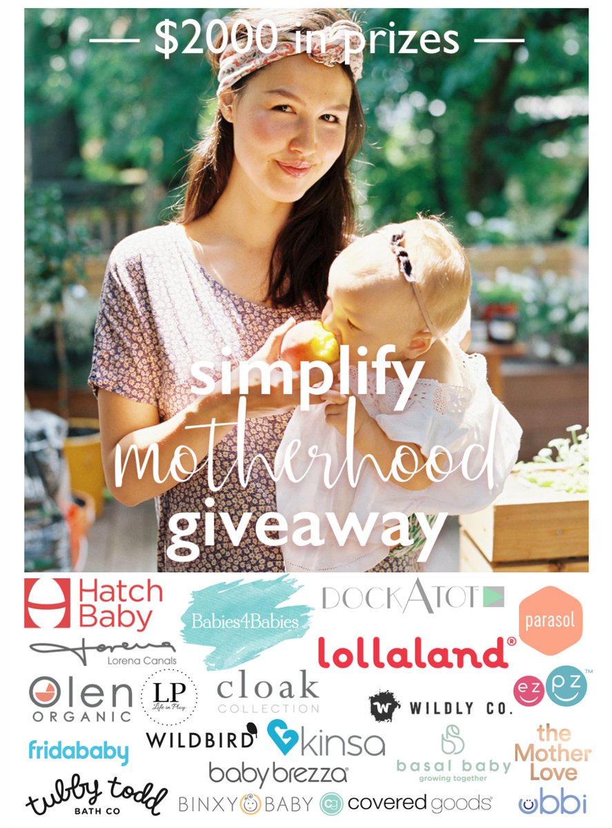 #GIVEAWAY Enter here to win the Simplify Motherhood Giveaway with a total prize value of over $2000: bit.ly/simplifymother… Ends 11/15.