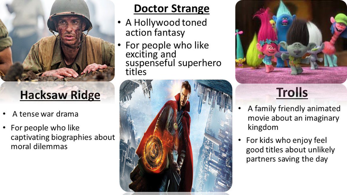 #HacksawRidge #doctorstrange and #DreamWorksTrolls are out this weekend, which one fits your taste?