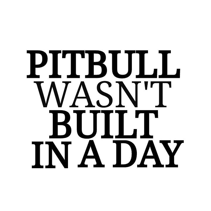 CarlaIvey's tweet image. #WednesdayWisdom @pitbull wasn&apos;t built in a day! #ShortStepsLongVision #PasoCortoVistaLarga