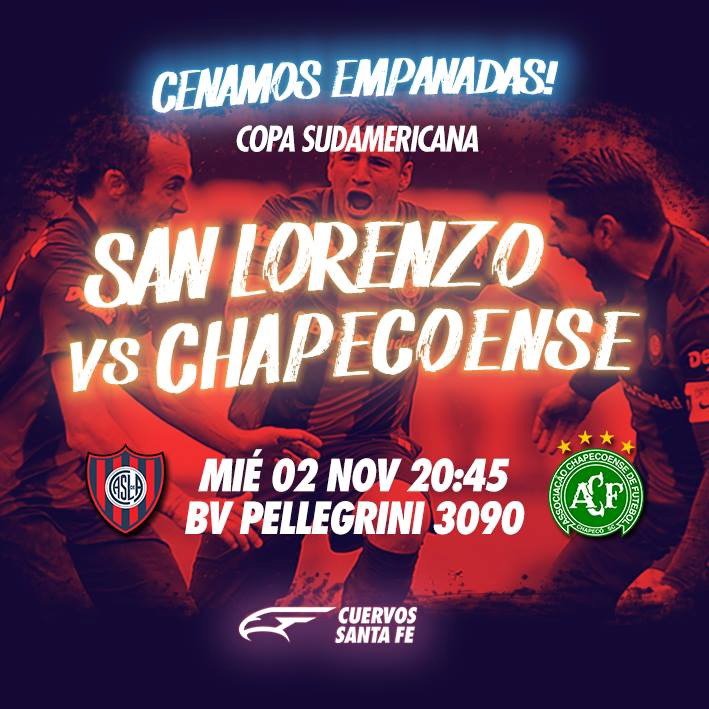 CuervosSantaFe's tweet photo. "Esta noche se alienta en familia" #CuervosSantaFe #SanLorenzo #Casla #CopaSudamericana https://t.co/CBWeOpgRDL